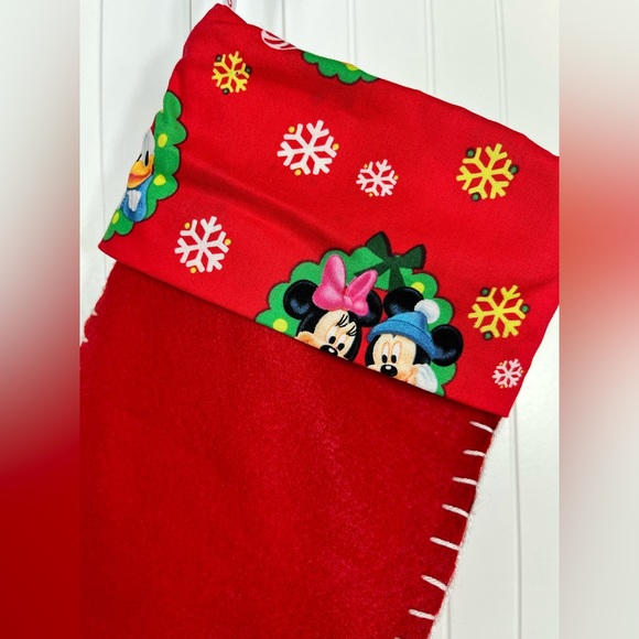 Disney Themed Stocking with Mickey, Minnie, Goofy, Pluto and Donald Duck - Picture 3 of 5
